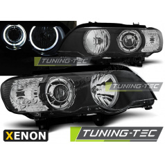 BMW X5 E53 09.1999-10.2003 LED Angel Eyes Xenon schwarze klare Frontscheinwerfer