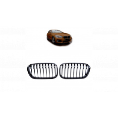 BMW 1 F20 F21 Facelift Gitter Einzelne Lamellen Matt Schwarz