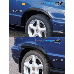 Skoda Felicia Facelift vonv. 98 Verlängerungen Kotflügelkanten normal - schwarzes Muster*