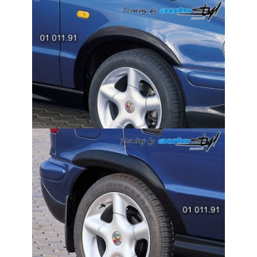 Skoda Felicia Facelift vonv. 98 Verlängerungen Kotflügelkanten normal - schwarzes Muster*