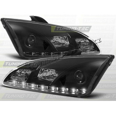 FORD FOCUS MK2 2004–08 FRONT CLEAR LIGHTS DAYLIGHT LED BLACKVehicle Parts & Accessories, Car Parts, External Lights & Indicators!