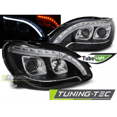 Mercedes W220 S-Klasse 09.1998-05.2005 Tageslichtschwarze klare Frontleuchten