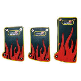 Sportovni pedály-červené-fire