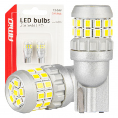 LED-Glühbirnen CANBUS T10 W5W 30SMD 2016 Weiß 12V/24V AMiO-04233