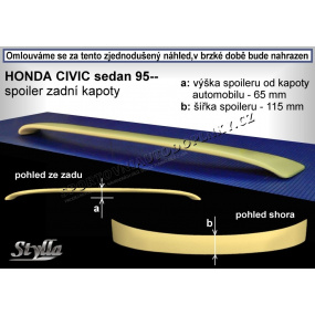 Heckspoiler für HONDA CIVIC SEDAN (95-00). Hauben