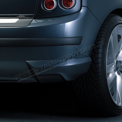 BODY-KIT Heckstoßstangenverlängerung, ABS-schwarz, Škoda Fabia Limousine Facelift