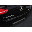 Edelstahlabdeckung - schwarzer Schwellenschutz für die hintere Stoßstange Mercedes GLC Coupé 2016-17