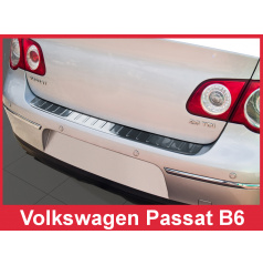 Edelstahlabdeckung - Schwellenschutz für die hintere Stoßstange Volkswagen Passat B6 2005-10