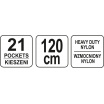 Werkzeuggürtel 120 cm 21 Taschen