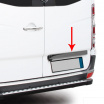 Edelstahl-Schwarzstreifen für hinteres Nummernschild Mercedes Sprinter W906 2006-18, VW Crafter LT3 2006-17