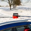 Große teleskopische Schneebürste mit Eiskratzer und Abzieher 98-134 cm AMiO-04147