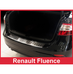 Edelstahlabdeckung - Schwellenschutz für die hintere Stoßstange Renault Fluence 2013-16