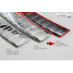 Edelstahlabdeckung – schwarzer Schwellenschutz für die hintere Stoßstange Volvo XC60 2013–17