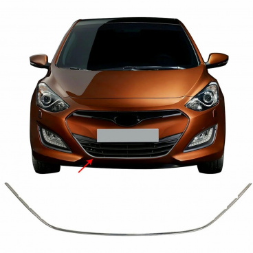 Edelstahl-Kühlergrill Hyundai i30 2012-16 5D