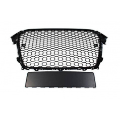 Grill Audi A4 B8 RS-Style Glänzend Schwarz PDC