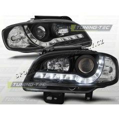 SEAT IBIZA/CORDOBA 1999-02 FRONT CLEAR LIGHTS DAYLIGHT LED BLACK
