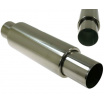TurboWorks Sportauspuff mit langer runder Spitze, 76 mm Einlass, 90 mm Auslass