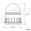 Warnleuchte W02M magnetisch R65 R10 36LED 12 / 24V IP56
