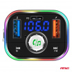 FM-Autotransmitter 2×USB-A 1×USB-C microSD 12V 24V AMIO-04652