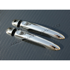 Edelstahl-Chrom-Kurbelabdeckungen OMSA Tuning - Renault Megane III 2D Coupe 09-11