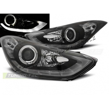 Hyundai Elantra 11.2010 – schwarze Daylight-LED-Frontscheinwerfer