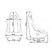 Sporthartschale A1 RACING RACE PLUS aus schwarzem Velours