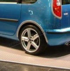 Kotflügelkanten, ABS silber matt, Škoda Roomster