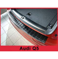 Edelstahlabdeckung – schwarz verchromter Schutz der Schwelle der hinteren Stoßstange Audi Q5 2008+