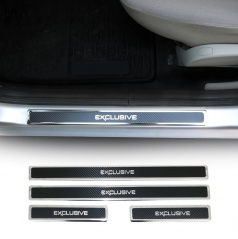Inneneinstiegsleisten aus Edelstahl/Carbon für ausgewählte Automodelle