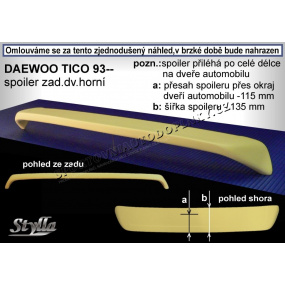 DAEWOO TICO (93-98) Heckspoiler. Tür oben DT2L