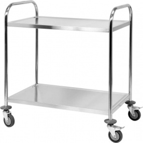 Číšnický vozík 820x500mm 2 police NEREZ Číšnický vozík 820x500mm 2 police NEREZ