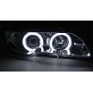 BMW E46 04.2003–06 Coupé, Cabrio, vorne, klar, Angel Eyes, CCFL, Xenon-Chrom