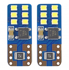 Glühbirne 12 SMD UltraBright LED T10 (W5W) 12V/24V weiß CAN-BUS