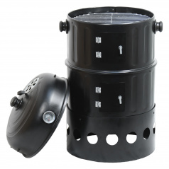 Grill - Holzkohleräucherofen PISA 3in1 40cm