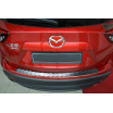 Mazda CX-5 2012–17 Edelstahlabdeckung – schwarzer Schwellenschutz für die hintere Stoßstange