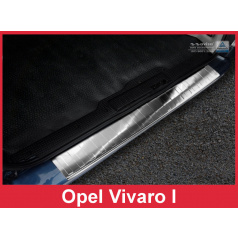 Edelstahlabdeckung - Schwellenschutz für die hintere Stoßstange Opel Vivaro I 2001-14