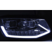 VW T6 2015- klare Frontleuchten, verchromte LED-Tagfahrlichtröhre