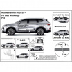 Schutzleisten für die Türseiten, Hyundai Santa Fe IV, 2018+