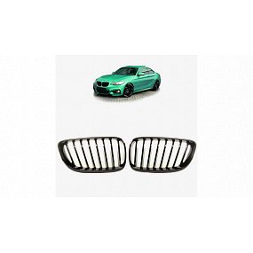 BMW 2er F22 F23 Gitter Einzellamellen Glänzend Schwarz