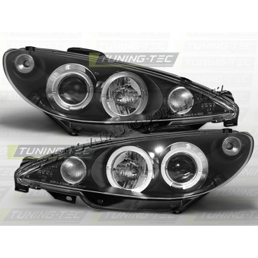 PEUGEOT 206 2002+ ANGEL EYES SCHWARZ (LPPE03)