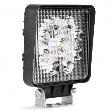 Quadratischer Arbeitsscheinwerfer 9 LED 110x110 m 35W FLAT 9-36V