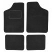 Teppiche Textil UNI-Größe3., 4 Stück schwarz