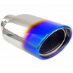 Sport-Edelstahl-Auspuffrohr Titan oval 120x68 mm