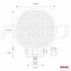 Arbeitsleuchte rund 9 LED 110x110 m 35W FLAT 9-36V