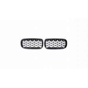 Grill BMW X5 F15 F85 X6 F16 F86 Glänzend Schwarz & Chrom