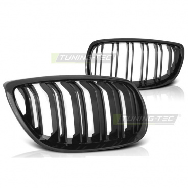 BMW E92/E93 2007–10 C/C glänzend schwarzer Doppelsteg-Kühlergrill im M-Look (GRBM94)