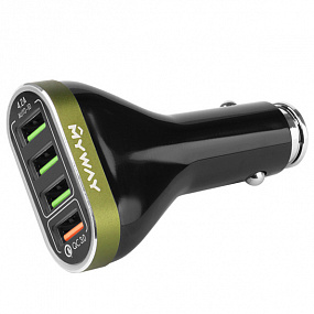 USB nabíječka 4xUSB 12/24V  1x QC3.0 + 3x  4.2A MAX