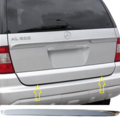 Edelstahlabdeckung für die Unterkante des Kofferraums Mercedes ML W163 1998-2005