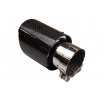 Endrohr 114mm Eingang 70mm Carbon Gloss