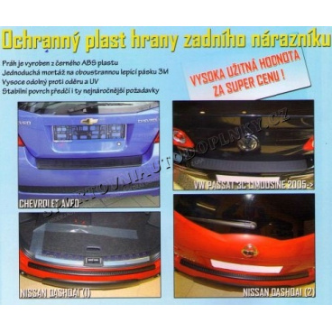 SCHUTZKUNSTSTOFF FÜR DIE KANTE DER HECKSTOßSTANGE MERCEDES VITO 2003+ SCHUTZKUNSTSTOFF FÜR DIE KANTE DER HECKSTOßSTANGE MERCEDES VITO 2003+